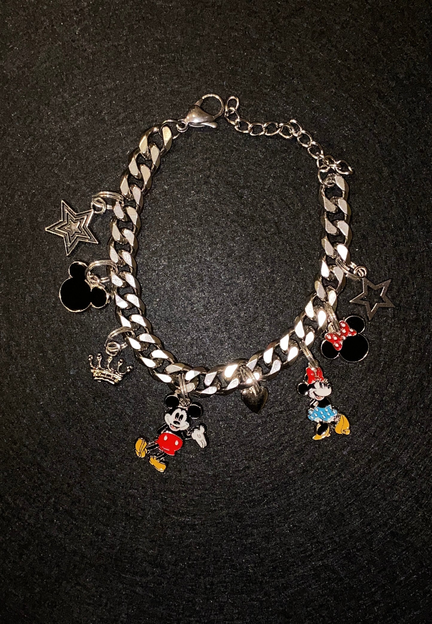 Mickey And Minnie Charm Bracelet